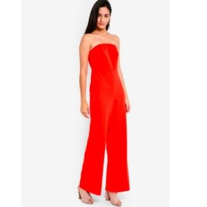 Topshop Red/Orange Jumpsuit